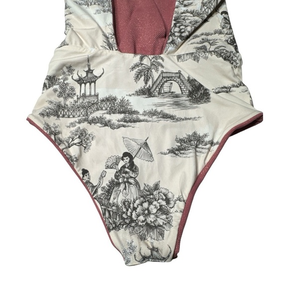 Maaji Watermelon Serenna Reversible One Piece Swimsuit Size Small - Picture 15 of 16